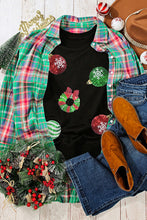 Load image into Gallery viewer, Sequin Patch Christmas Element Sweatshirt

