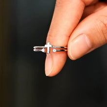 Load image into Gallery viewer, 925 Sterling Silver Cross Ring
