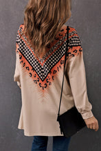 Load image into Gallery viewer, Leopard Plaid Open Front Longline Cardigan with Pockets
