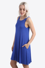 Load image into Gallery viewer, Cutout Scoop Neck Sleeveless Dress with Pockets
