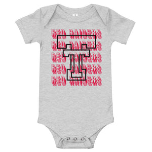 Red Raiders Multi Font Baby short sleeve one piece