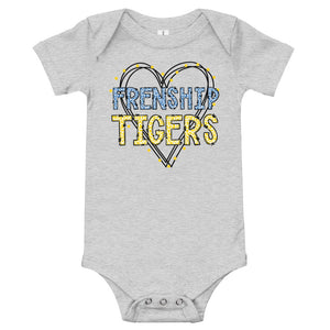 Frenship Tigers Heart Baby short sleeve one piece