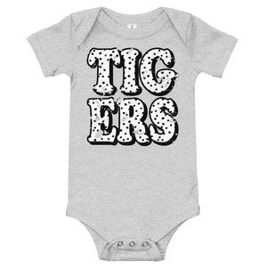 Distressed Tigers Baby short sleeve one piece
