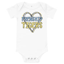 Load image into Gallery viewer, Frenship Tigers Heart Baby short sleeve one piece
