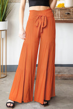 Load image into Gallery viewer, Tied Smocked Waist Tiered Culottes

