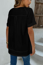 Load image into Gallery viewer, Cuffed Sleeve Henley Top
