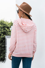 Load image into Gallery viewer, Horizontal Stripe Raglan Sleeve Hoodie
