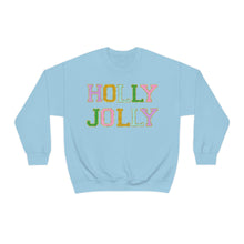 Load image into Gallery viewer, Faux Chenille Holly Jolly Unisex Heavy Blend™ Crewneck Sweatshirt
