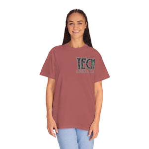 Double Sided Gray Tech Lubbock Comfort Colors Unisex Garment-Dyed T-shirt