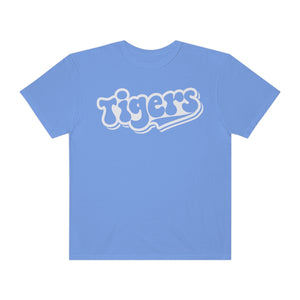 Retro White Tigers Comfort Colors Unisex Garment-Dyed T-shirt