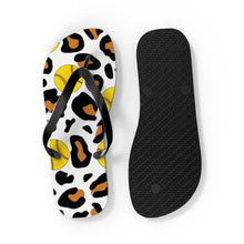 Load image into Gallery viewer, Leopard Softball Flip Flops
