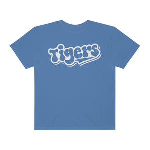 Retro White Tigers Comfort Colors Unisex Garment-Dyed T-shirt