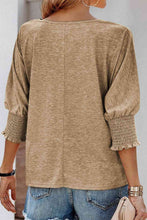 Load image into Gallery viewer, Round Neck Three-Quarter Sleeve Top
