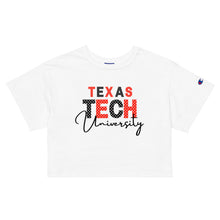 Load image into Gallery viewer, Texas Tech University Champion crop top
