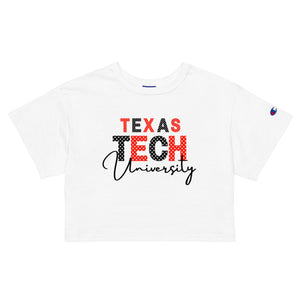 Texas Tech University Champion crop top
