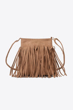 Load image into Gallery viewer, PU Leather Crossbody Bag with Fringe
