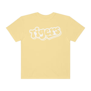 Retro White Tigers Comfort Colors Unisex Garment-Dyed T-shirt