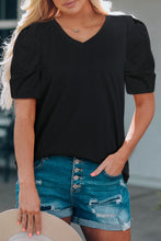 Load image into Gallery viewer, Puff Sleeve V-Neck Tee
