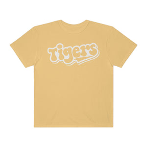 Retro White Tigers Comfort Colors Unisex Garment-Dyed T-shirt