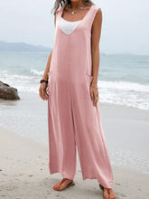 Load image into Gallery viewer, Full Size Wide Strap Jumpsuit with Pockets

