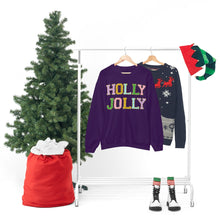 Load image into Gallery viewer, Faux Chenille Holly Jolly Unisex Heavy Blend™ Crewneck Sweatshirt
