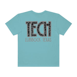 Double Sided Gray Tech Lubbock Comfort Colors Unisex Garment-Dyed T-shirt