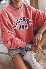 Load image into Gallery viewer, BASEBALL MOM Graphic Drop Shoulder Sweatshirt
