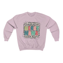 Load image into Gallery viewer, Merry Mama Leopard Unisex Heavy Blend™ Crewneck Sweatshirt
