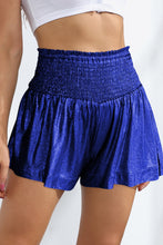 Load image into Gallery viewer, Glitter Smocked High-Waist Shorts
