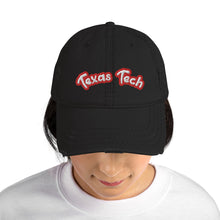 Load image into Gallery viewer, Texas Tech Distressed Baseball Hat embroidered
