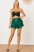 Load image into Gallery viewer, Sequin Layered Mini Skirt
