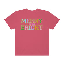 Load image into Gallery viewer, Faux Chenille Merry and Bright Comfort Colors Unisex Garment-Dyed T-shirt
