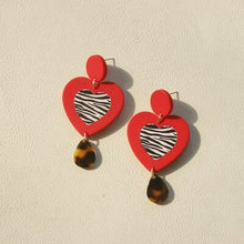 Load image into Gallery viewer, Contrast Geometric Acrylic Earrings
