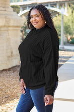 Load image into Gallery viewer, Basic Bae Full Size Ribbed Exposed Seam Mock Neck Knit Top
