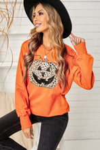 Load image into Gallery viewer, Leopard Jack-O-Lantern Sweatshirt
