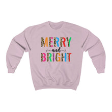 Load image into Gallery viewer, Colorful Merry &amp; Bright Unisex Heavy Blend™ Crewneck Sweatshirt
