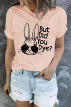 Load image into Gallery viewer, Easter Rabbit Graphic Round Neck Tee Shirt
