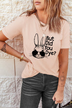 Load image into Gallery viewer, Easter Rabbit Graphic Round Neck Tee Shirt
