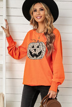 Load image into Gallery viewer, Leopard Jack-O-Lantern Sweatshirt
