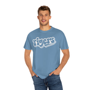 Retro White Tigers Comfort Colors Unisex Garment-Dyed T-shirt