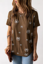 Load image into Gallery viewer, Dandelion Print Round Neck Tee
