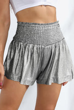 Load image into Gallery viewer, Glitter Smocked High-Waist Shorts
