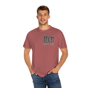 Double Sided Gray Tech Lubbock Comfort Colors Unisex Garment-Dyed T-shirt