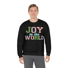 Load image into Gallery viewer, Faux Chenille Joy to the World Unisex Heavy Blend™ Crewneck Sweatshirt
