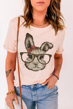 Load image into Gallery viewer, Easter Bunny Graphic Cuffed T-Shirt
