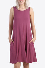 Load image into Gallery viewer, Cutout Scoop Neck Sleeveless Dress with Pockets
