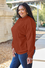 Load image into Gallery viewer, Basic Bae Full Size Ribbed Exposed Seam Mock Neck Knit Top
