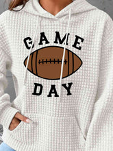 Load image into Gallery viewer, Full Size GAME DAY Graphic Drawstring Hoodie
