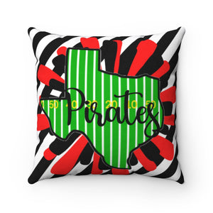 Pirates Cooper Lubbock Spun Polyester Square Pillow