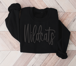 Wildcats Sweatshirt puffy font
